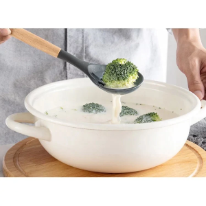 12 Pcs Silicone Cooking Utensils Kitchen Utensil Set | Heat Resistant Kitchen Non toxic Spatula Set with Turner Tongs,Spoon,Brush,Whisk-Wooden Handle - Random Color Aurelianmart