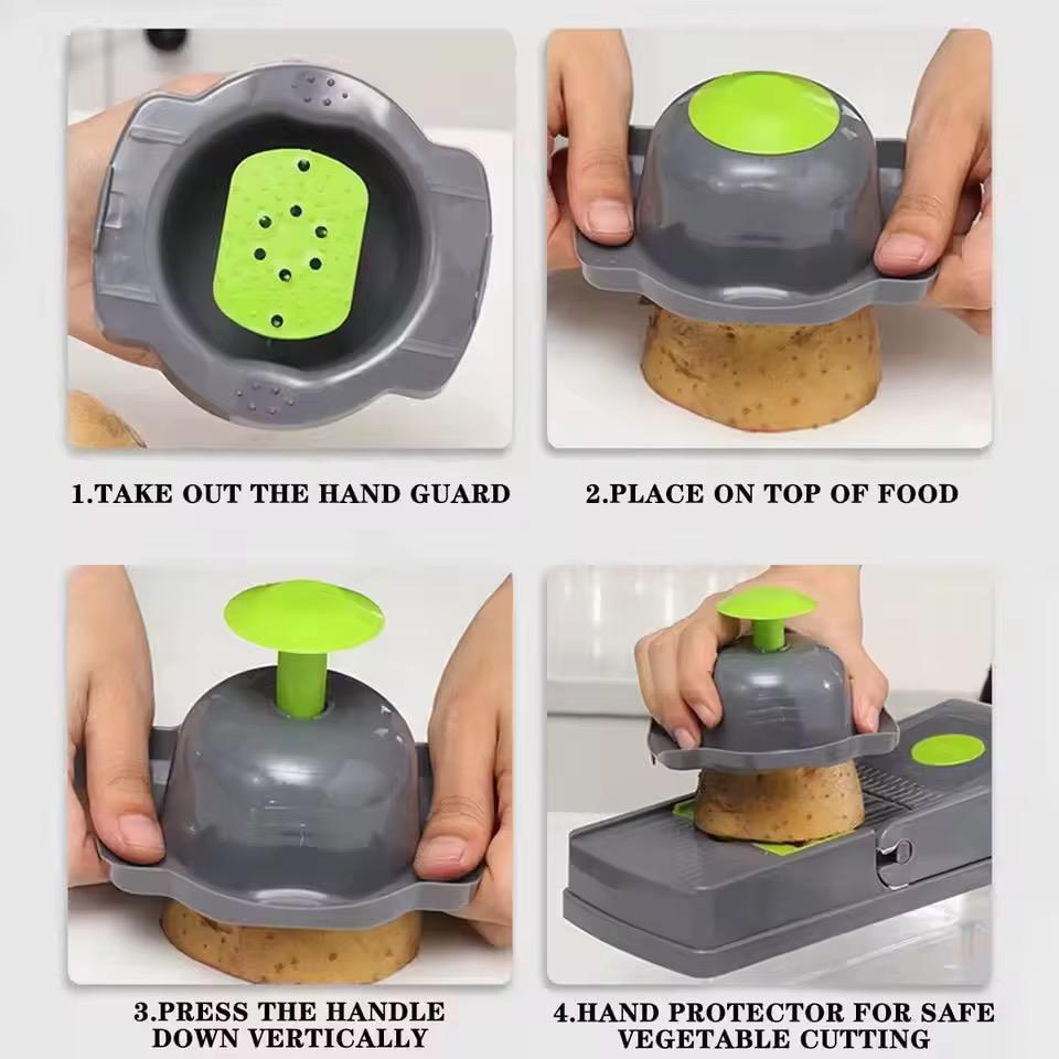 16 in 1 Multifunctional Vegetable Slicer Cutter Shredders Slicer With Basket Fruit Potato Chopper Carrot Grater Aurelianmart